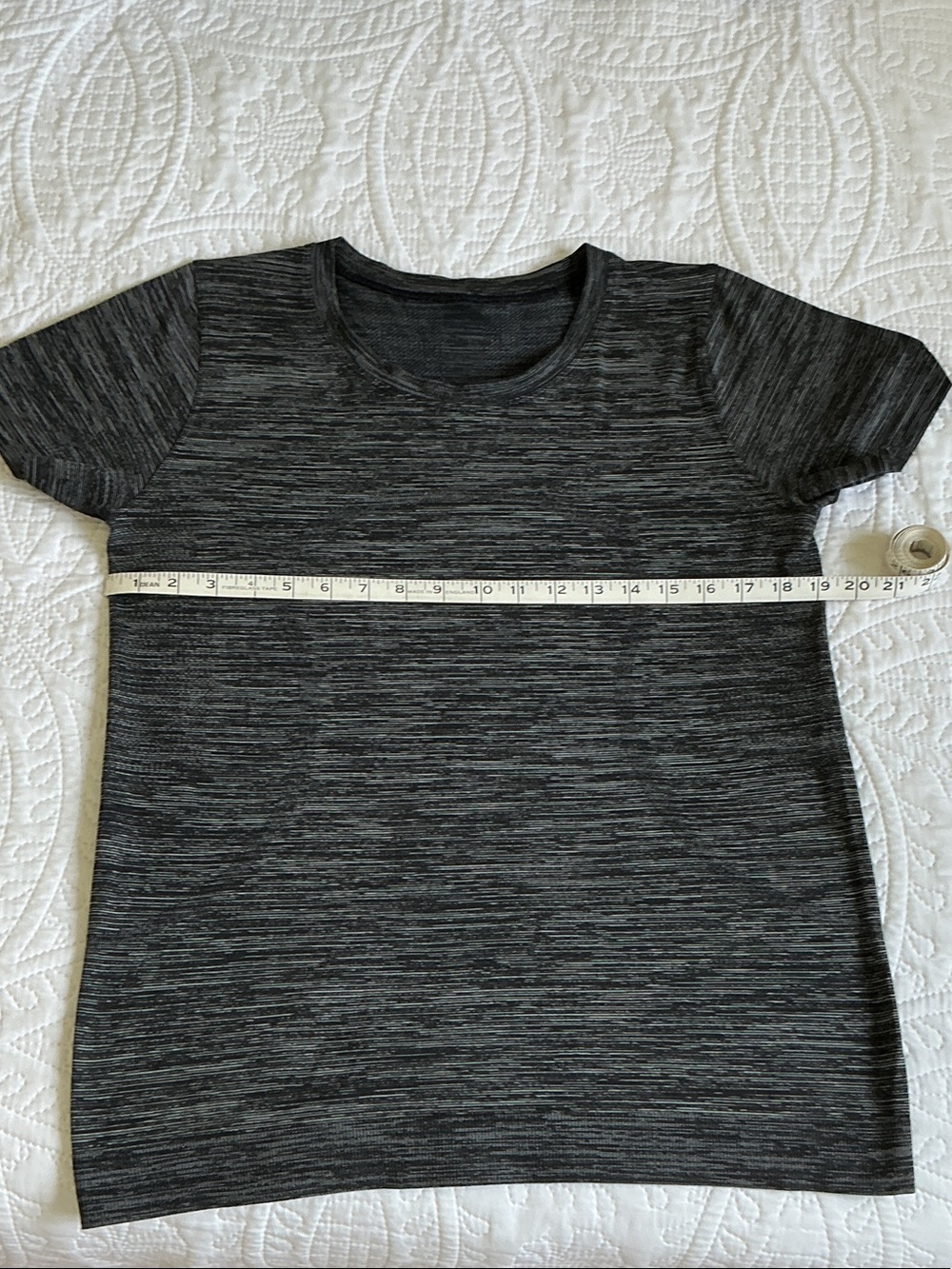 lululemon athletica Space-Dyed Short Sleeve Tee in Black and Gray